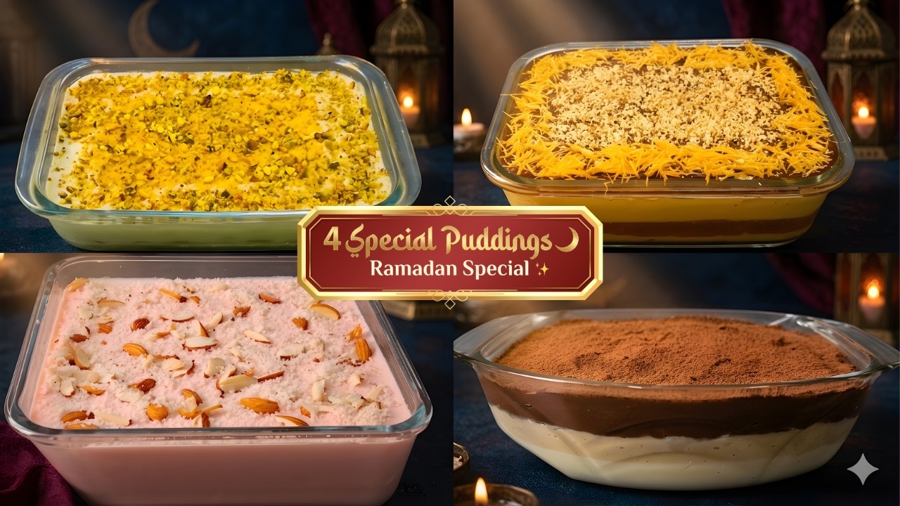വിരുന്നുകാരെഞെട്ടിച്ച 4 പുഡ്ഡിംങ് !! Easy Pudding | Layer Pudding I Choco Pudding I Biscuit Pudding
