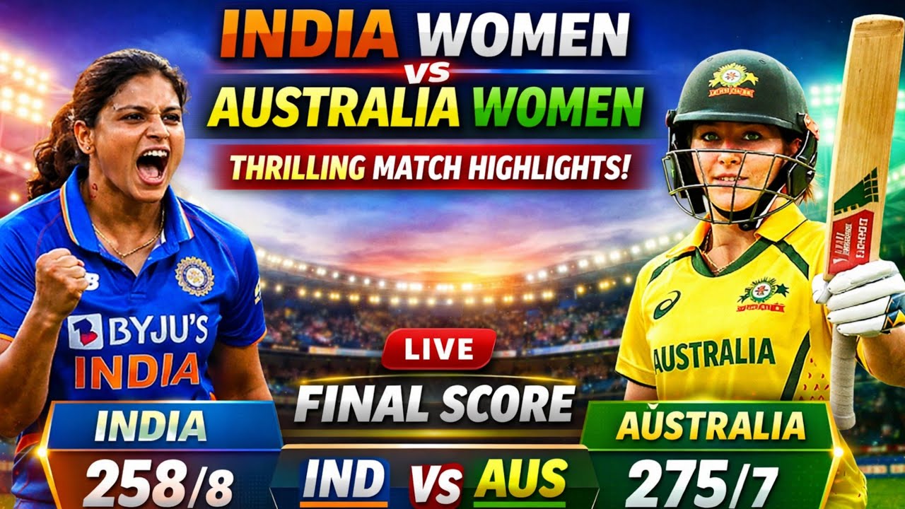 India Women vs Australia Women 2026 🔥| Full Highlights & Analysis| T20 world cup 2026 ✅🏆