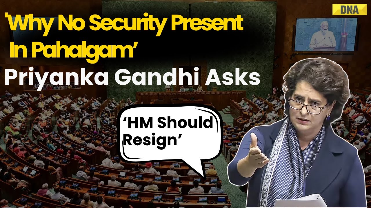 Operation Mahadev: Priyanka Gandhi Questions Security Lapse in Pahalgam | Watch Video | PM Modi