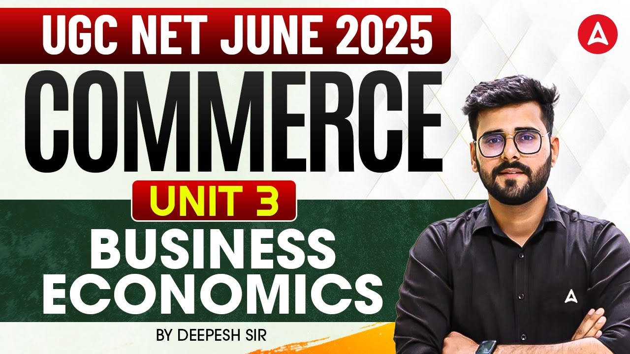 UGC NET Commerce Classes | UGC NET Commerce Business Economics By Deepesh Sir