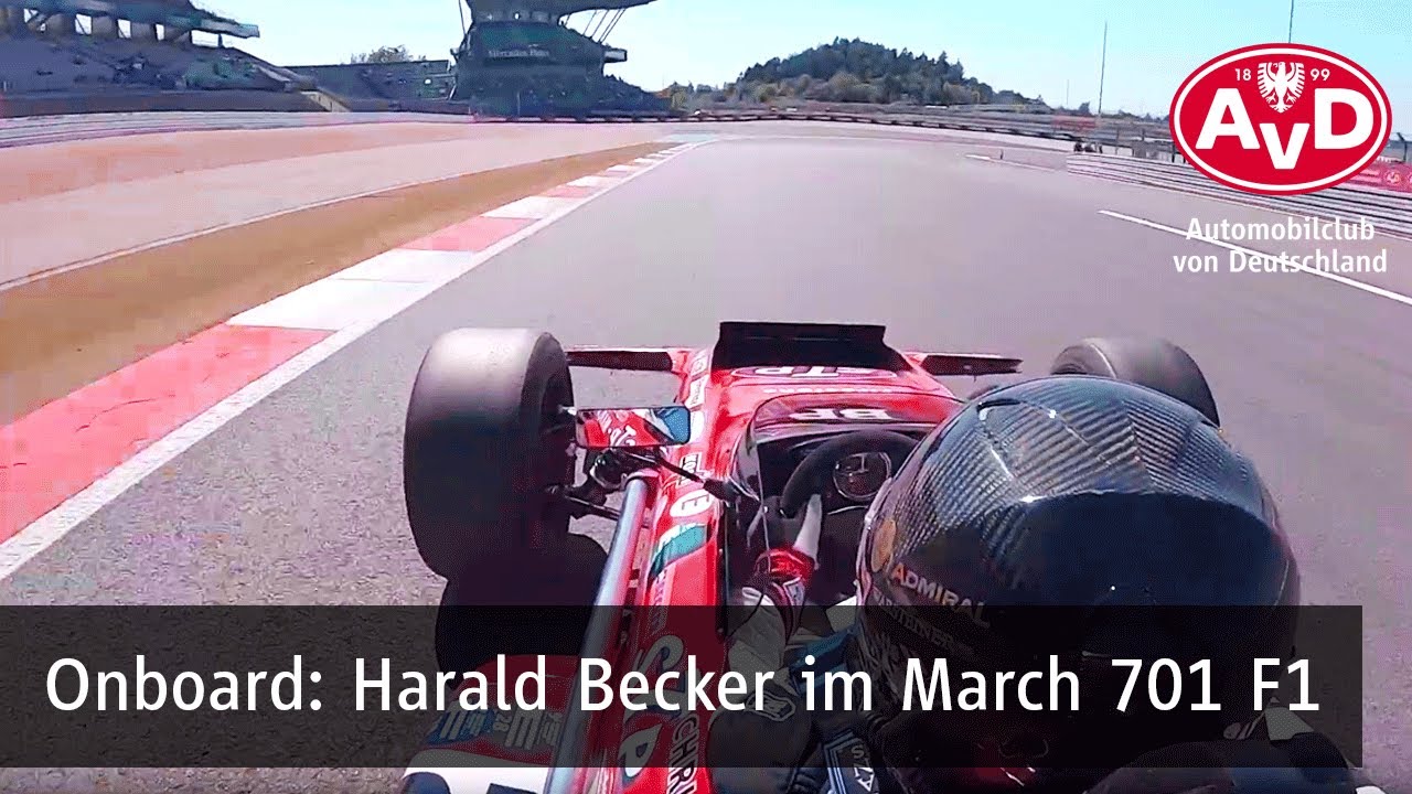 Onboard mit Harald Becker im March 701 F1 beim 48. AvD-Oldtimer-Grand-Prix auf dem Nürburgring