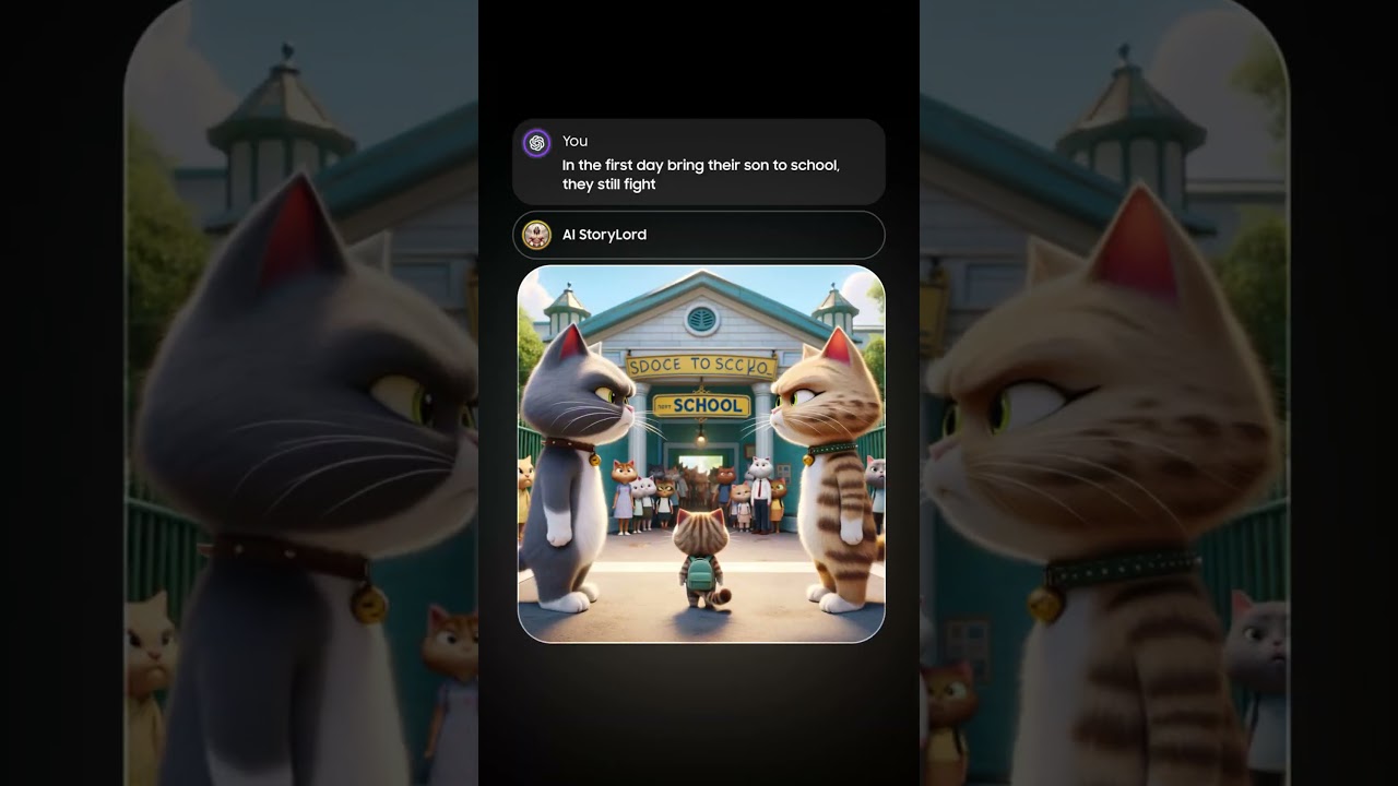 Cats Can't Stop Fighting #ai #aistory #aiart #aigenerated #shorts #viral #sourcevideo