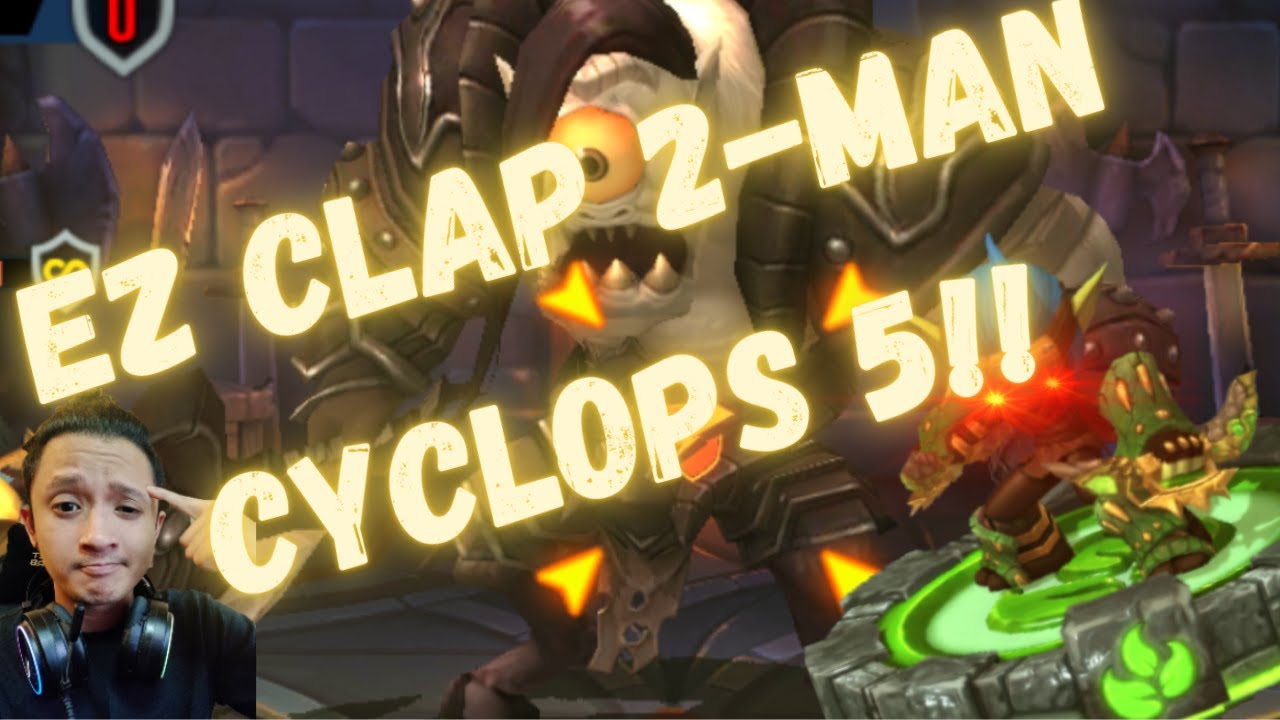 2-MAN CYCLOPS 5 (C5) WITH RARE UNITS ONLY! (Skylanders: Ring of Heroes 2020)