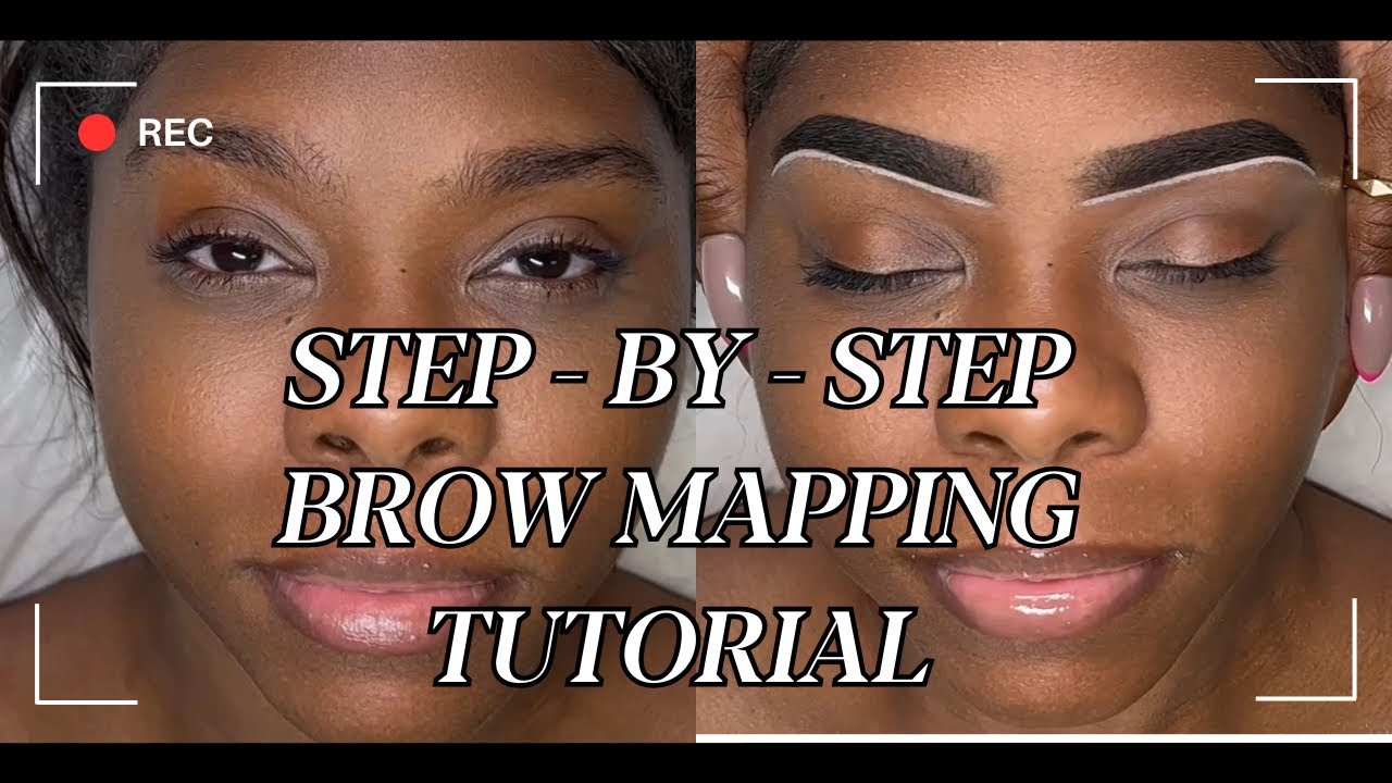 Step-by-step brow mapping on uneven brows