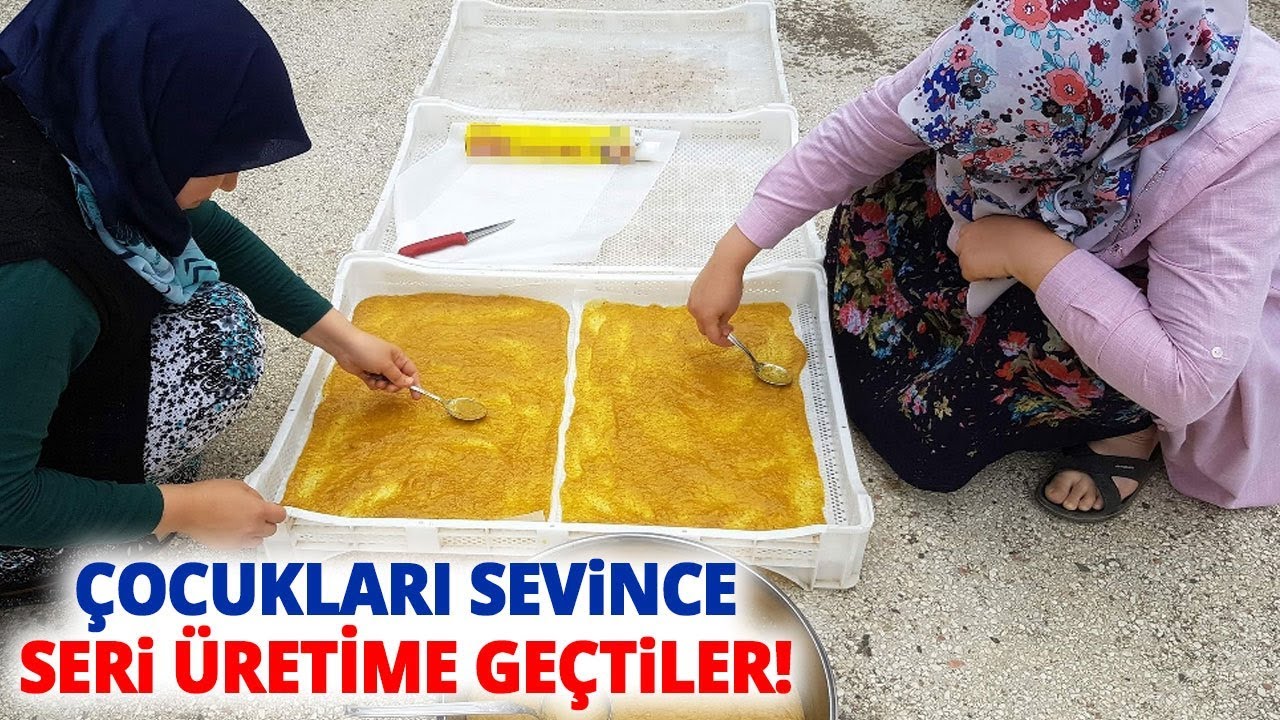 Girişimci Kız Kardeşler Taze İncirden Pestil Yaptı