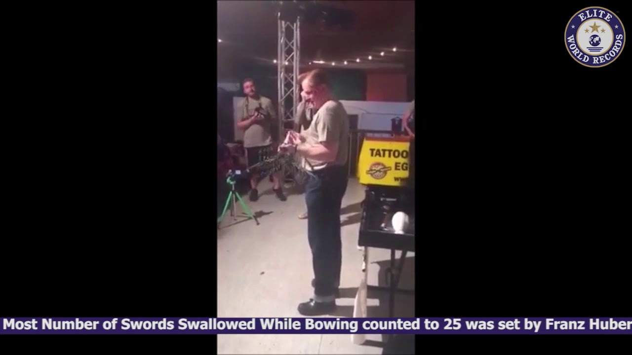 Most Number of Swords Swallowed While Bowing   EWR201622879