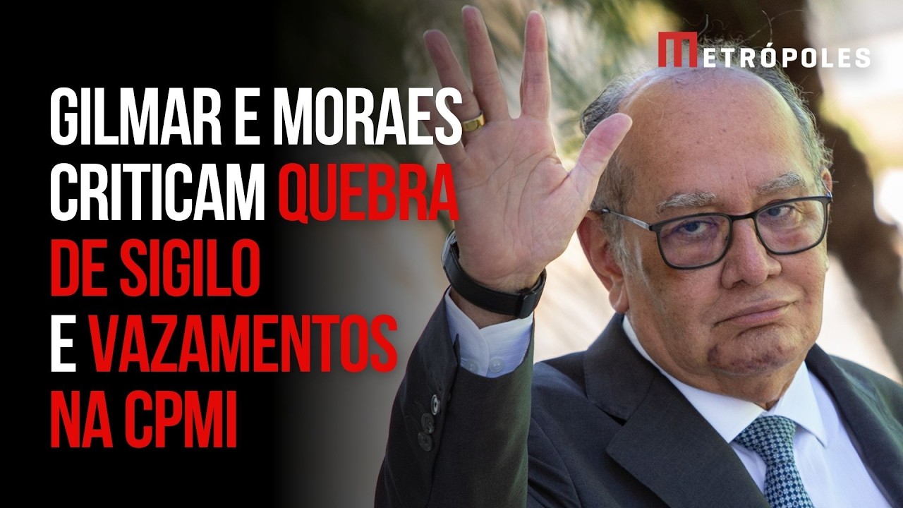 Gilmar Mendes se dirige a parlamentares da CPMI do INSS e chama vazamentos de &ldquo;criminosos&rdquo;