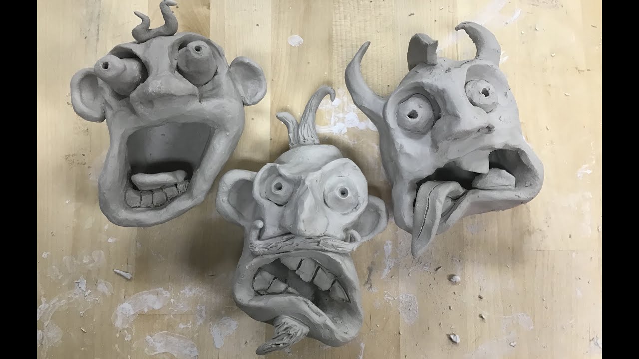Kids Art Project - Clay Gargoyle
