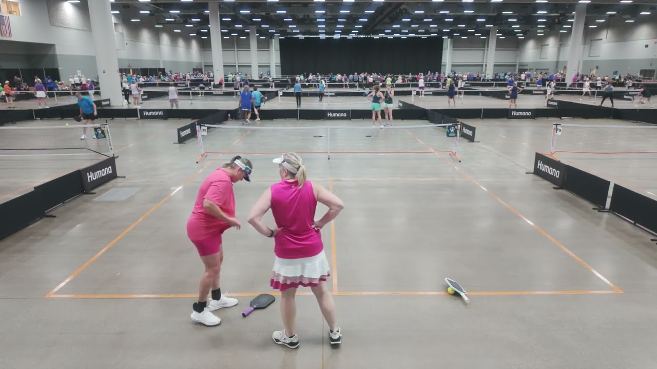 National Senior Games   Womens Doubles   Peggy and Pam First Game