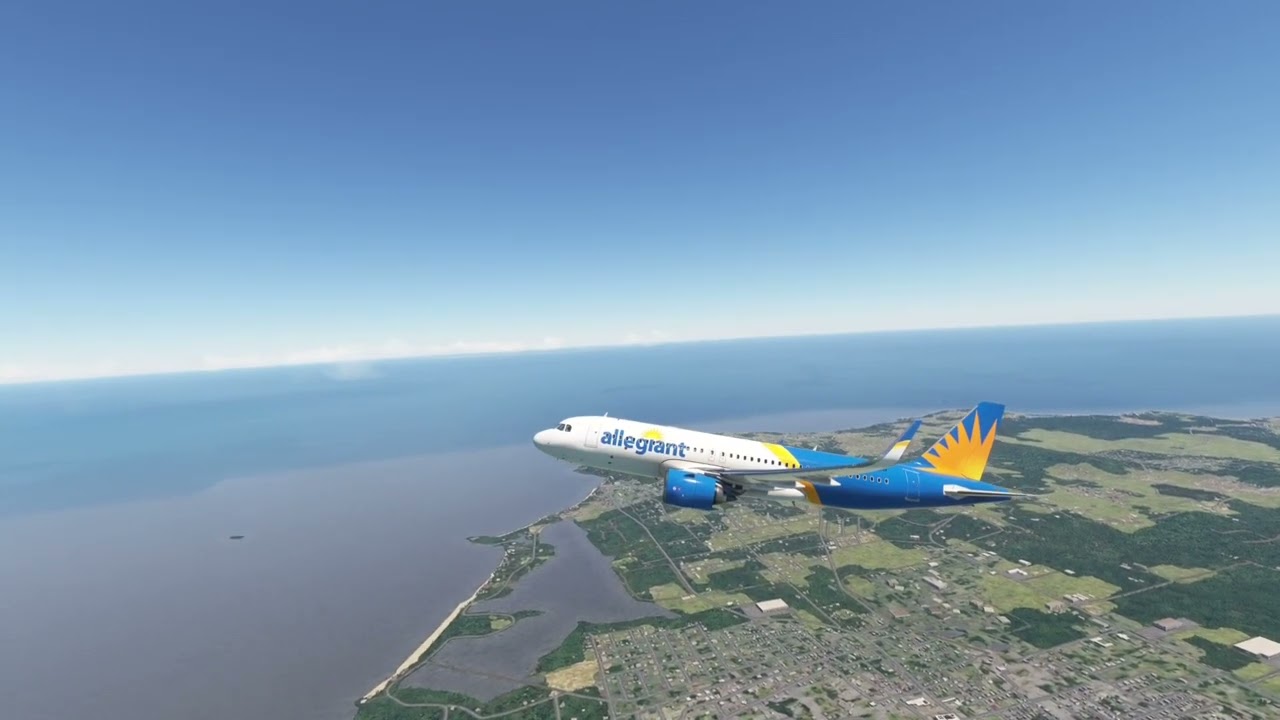 A320 Takeoff St. Thomas TIST Allegiant Airbus MSFS
