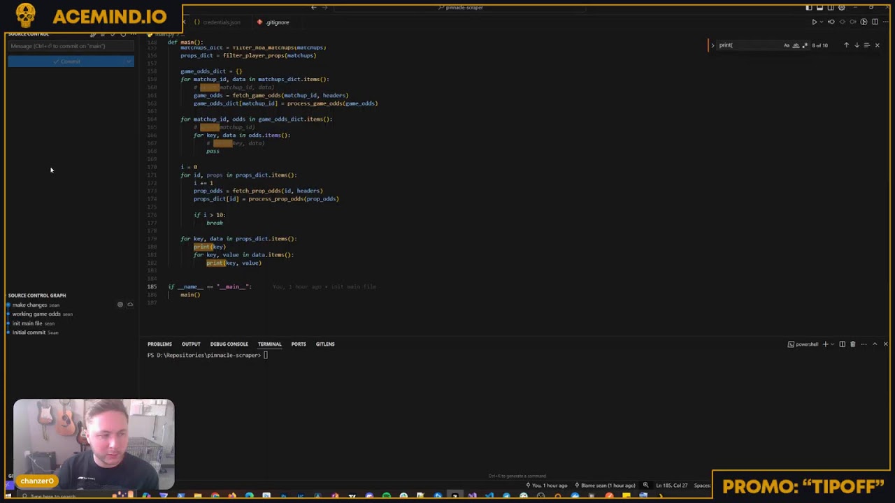 Code Along: Pinnacle Odds Scraper