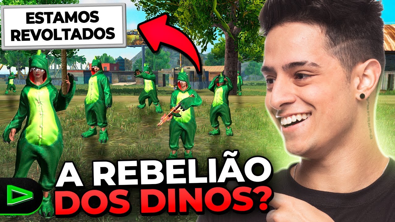 A REBELIAO DOS DINOS? PORQUE MATAR O DINO NO FREE FIRE?