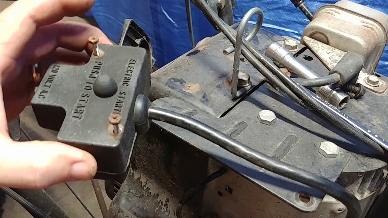 Snowblower electric start install