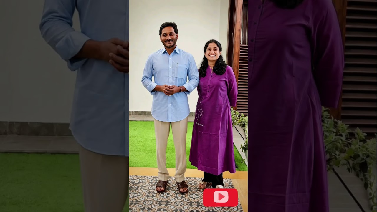 YS Jagan Mohan Reddy with his wife