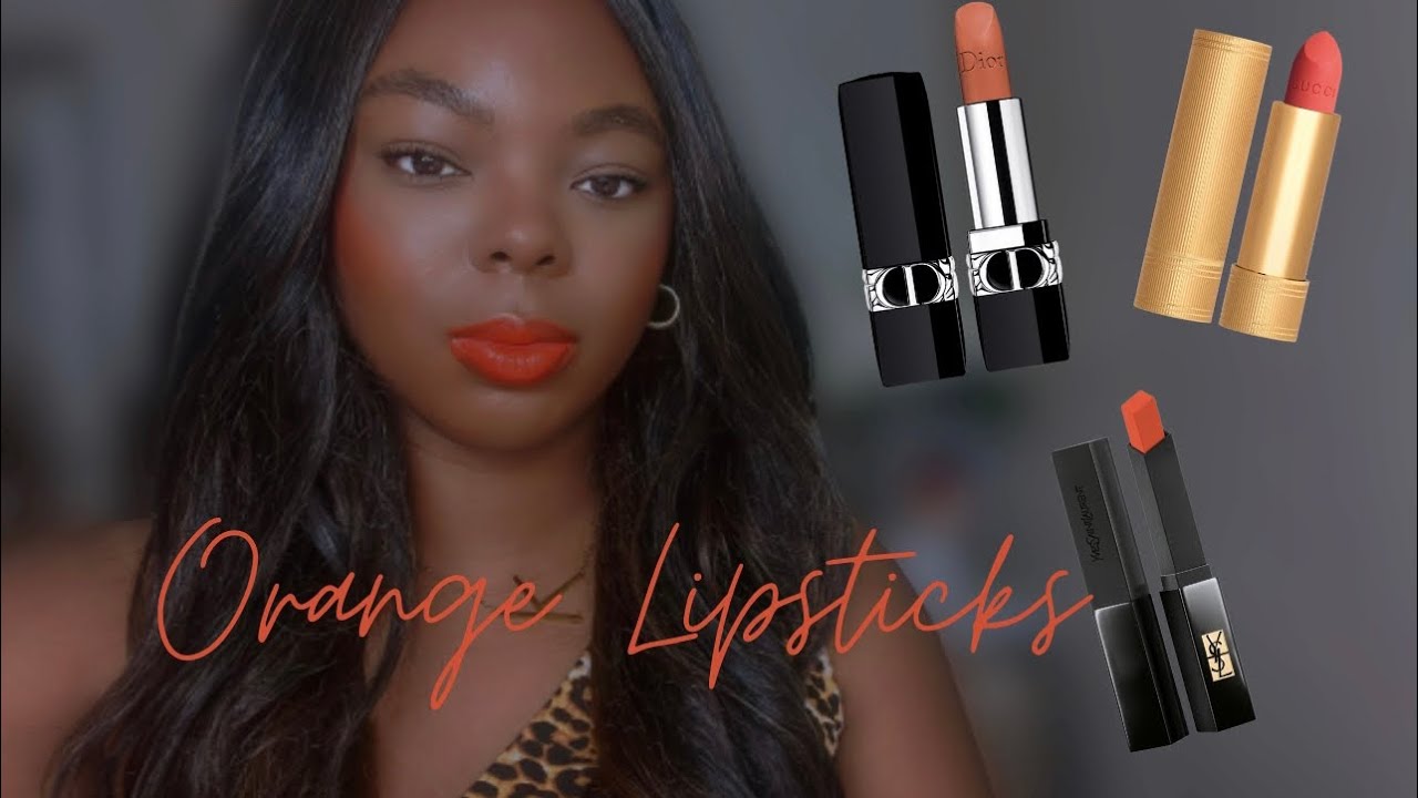 Orange Lipsticks For Deep / Dark Skintones