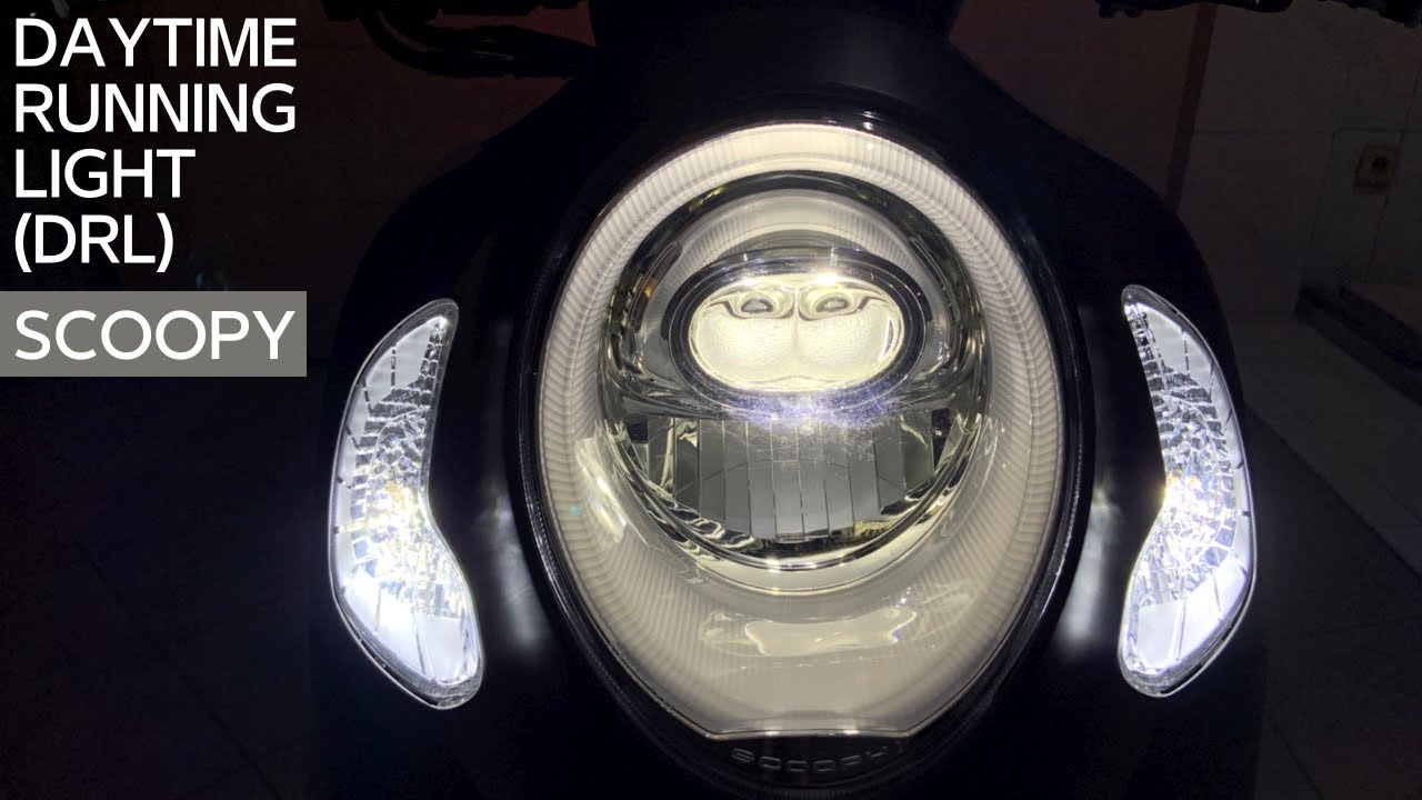 PASANG DRL DI MOTOR SCOOPY