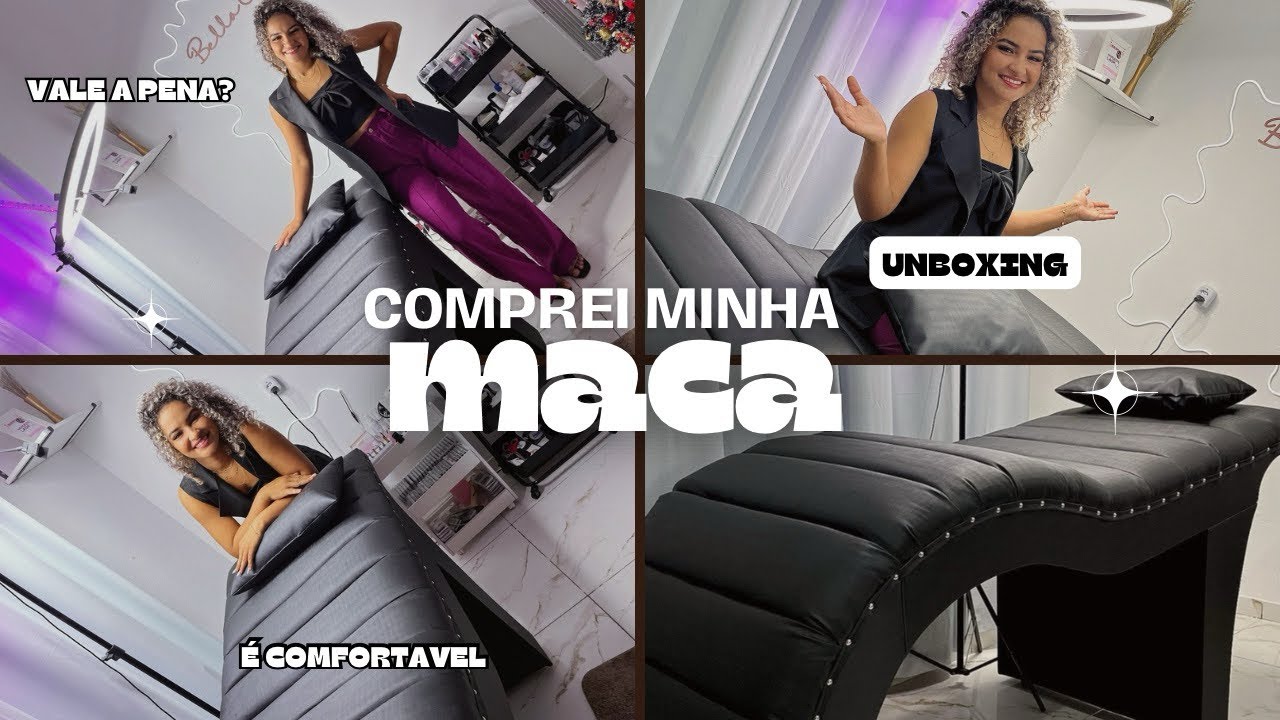Comprei minha nova MACA estofada,luxo/ unboxing #maca ##cilios #lashdesigner #studiodesign  #lashes