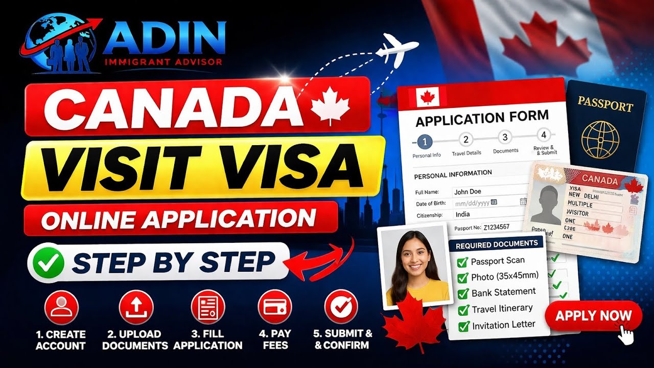Canada Visit Visa Application Step by Step 2026| IRCC Portal Complete details 2026