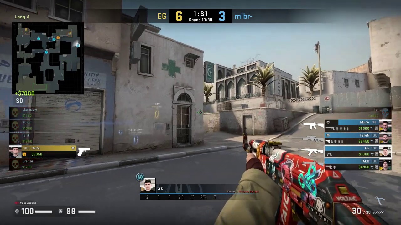 MIBR trk 29K vs Evil Geniuses Dust 2 Blast Pro Series June 2020 POV HIGHLIGHTS