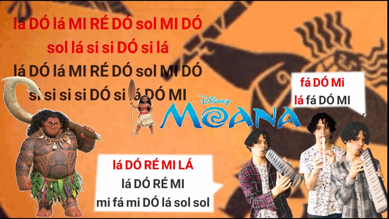Moana - Maui  Welcome ( Flauta e Escaleta) De nada .