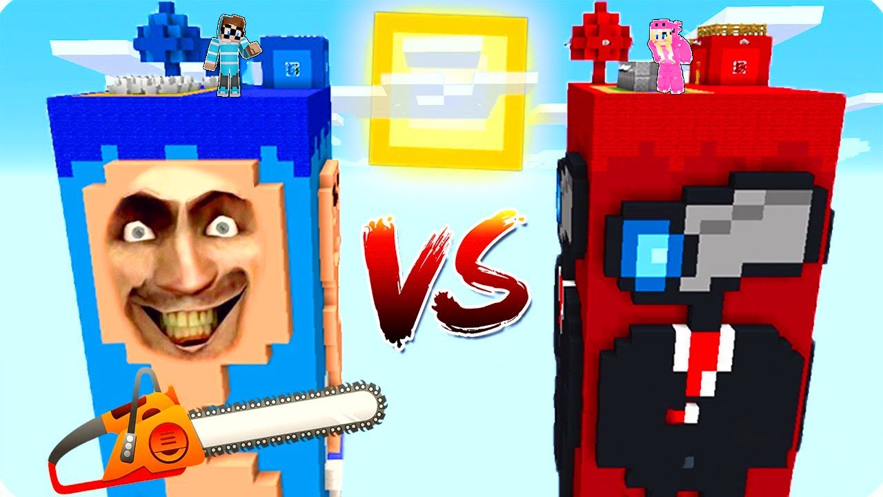 SKIBIDI TOILET HIMMELSINSEL vs CAMERAMAN HIMMELSINSEL in Minecraft!