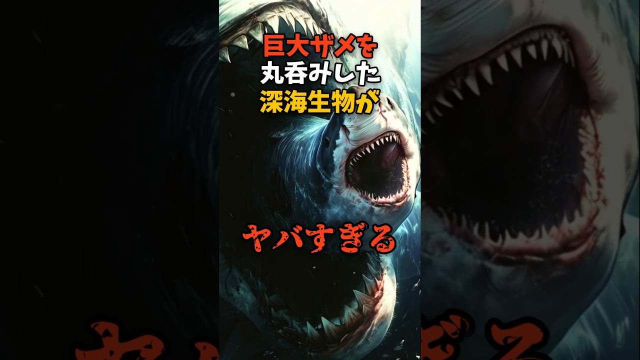 巨大サメを食った深海捕食者#shorts