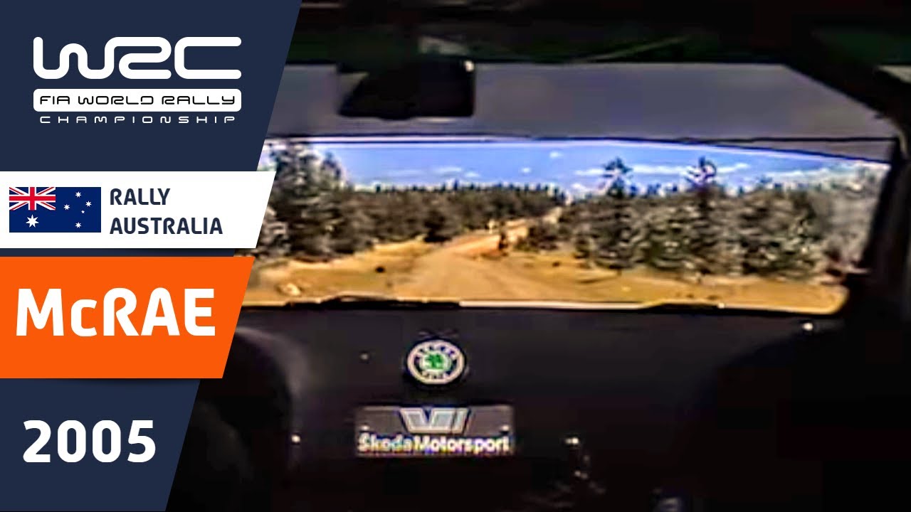 McRAE onboard Rally Australia 2005 Škoda Fabia WRC Stage 15 Bannister North