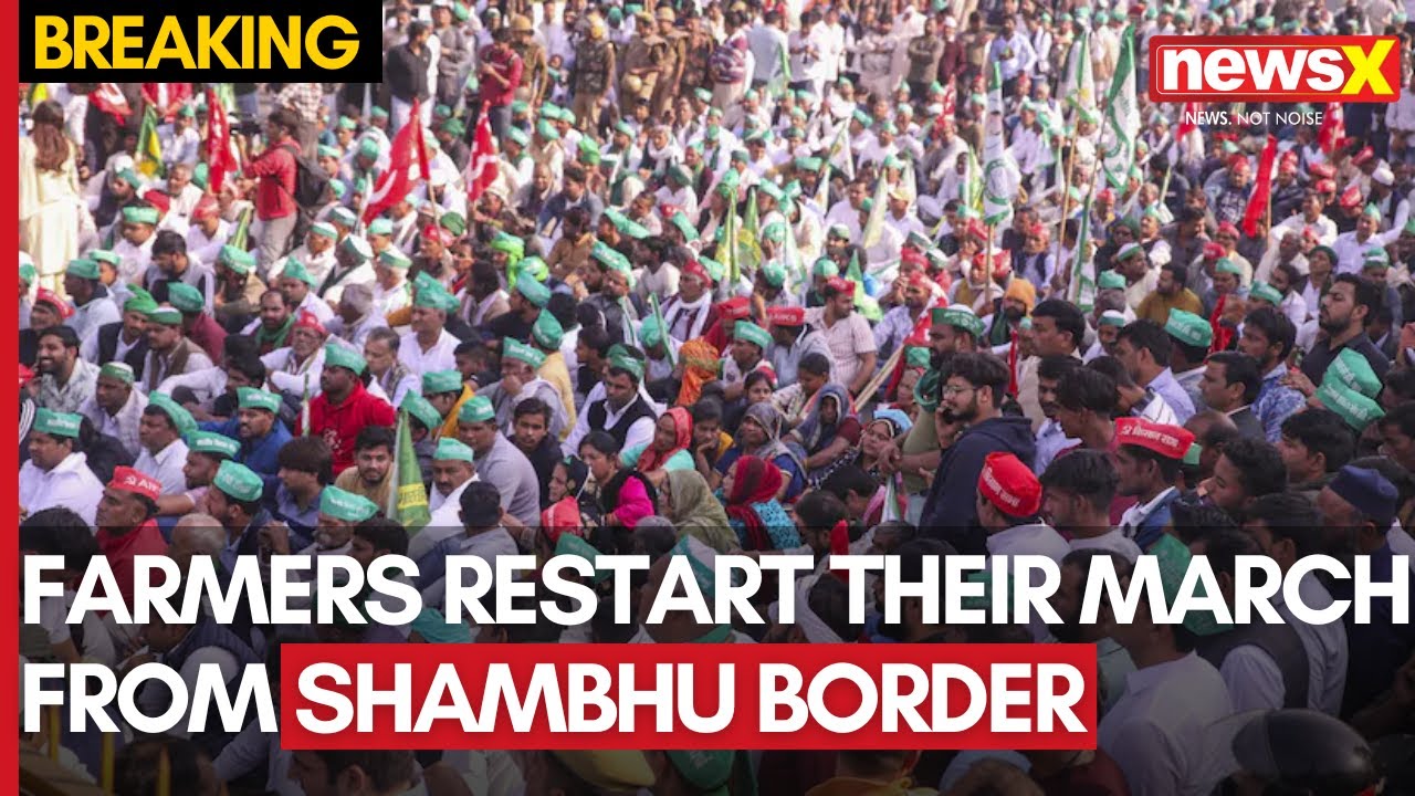 Farmers' Protest: 'Jatha' of 101 Farmers Restart Their March From Shambhu Border Towards Delhi