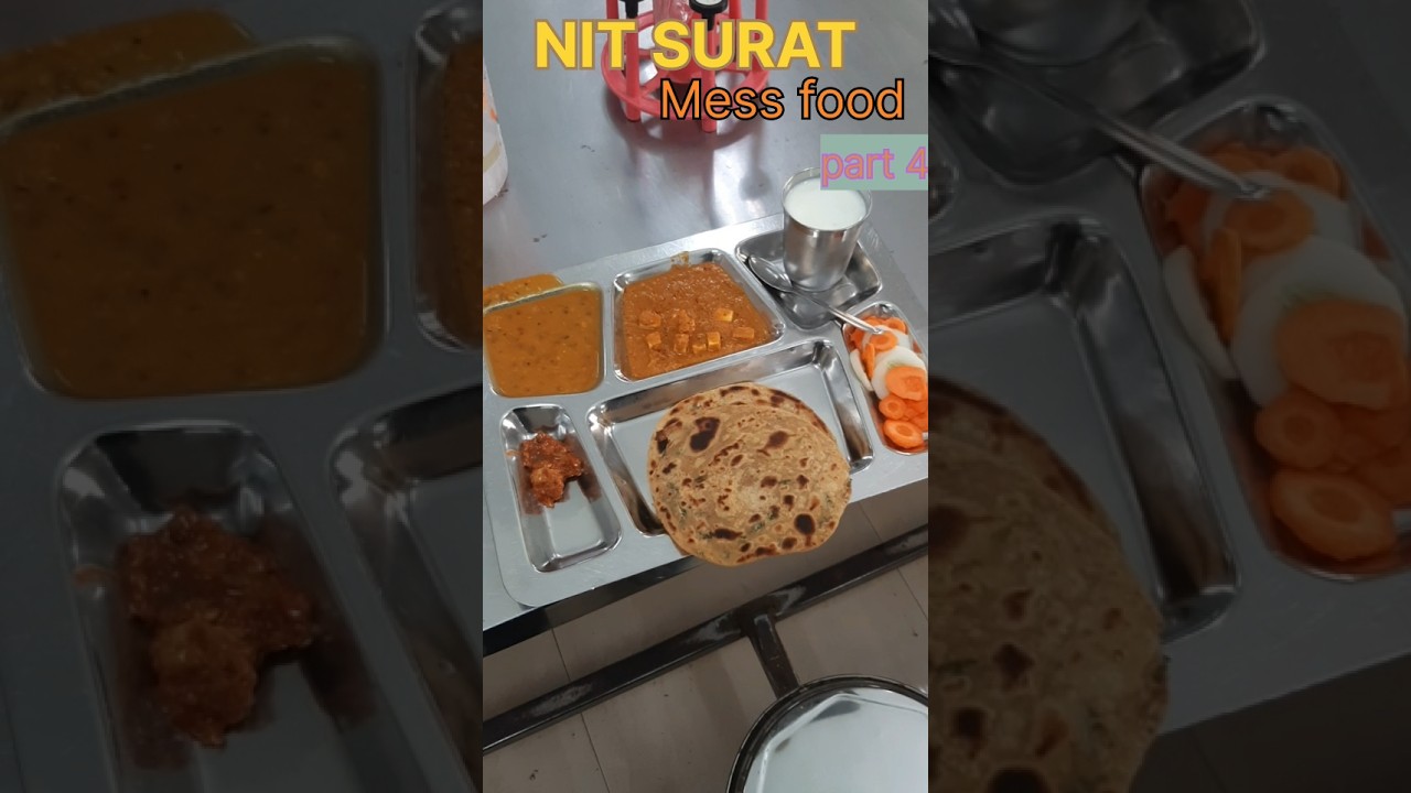 Nit surat mess food part 4👀...#nitsurat #svnit #mess #sunday #lunch #college #nit #food #part4