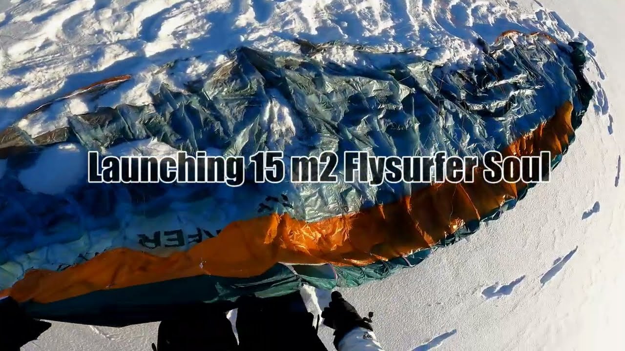 Snowkiting 2024 Kite Launch - Flysurfer Soul 2