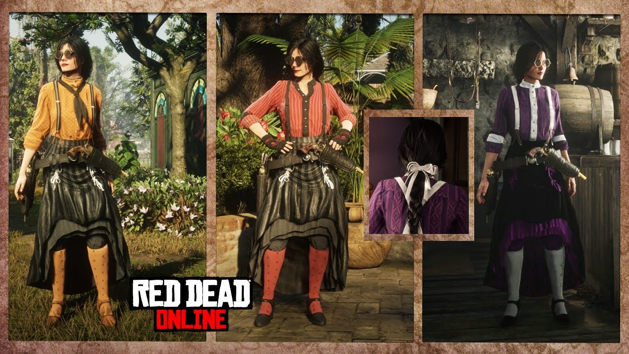 10 Cute Skirt Female Outfits in Red Dead Online