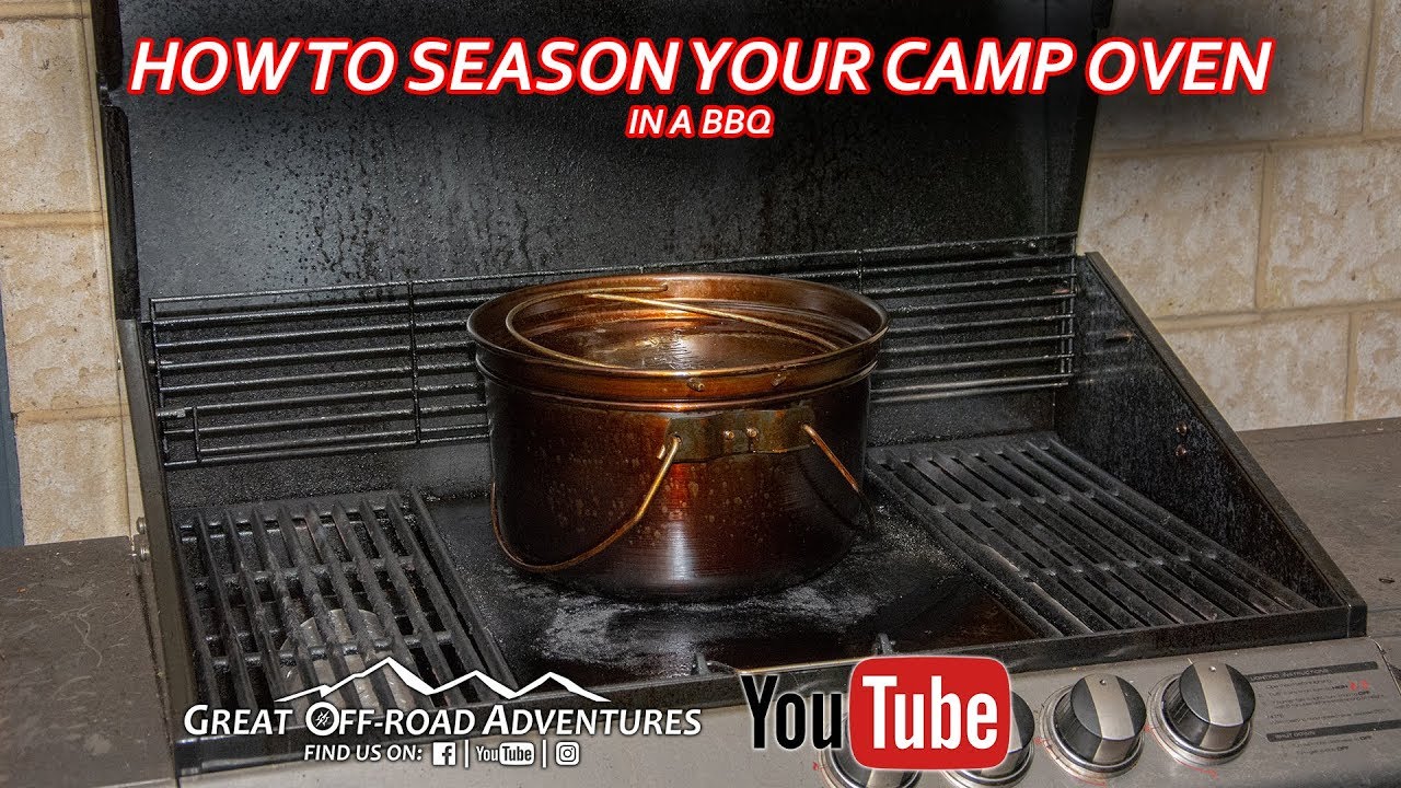 How to Season A Camp Oven/ Dutch Oven, Spun Steel or Cast Iron