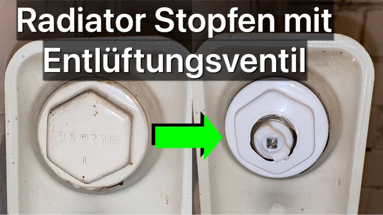 Entl&uuml;ftungsventil am Radiator Heizk&ouml;rper erneuern