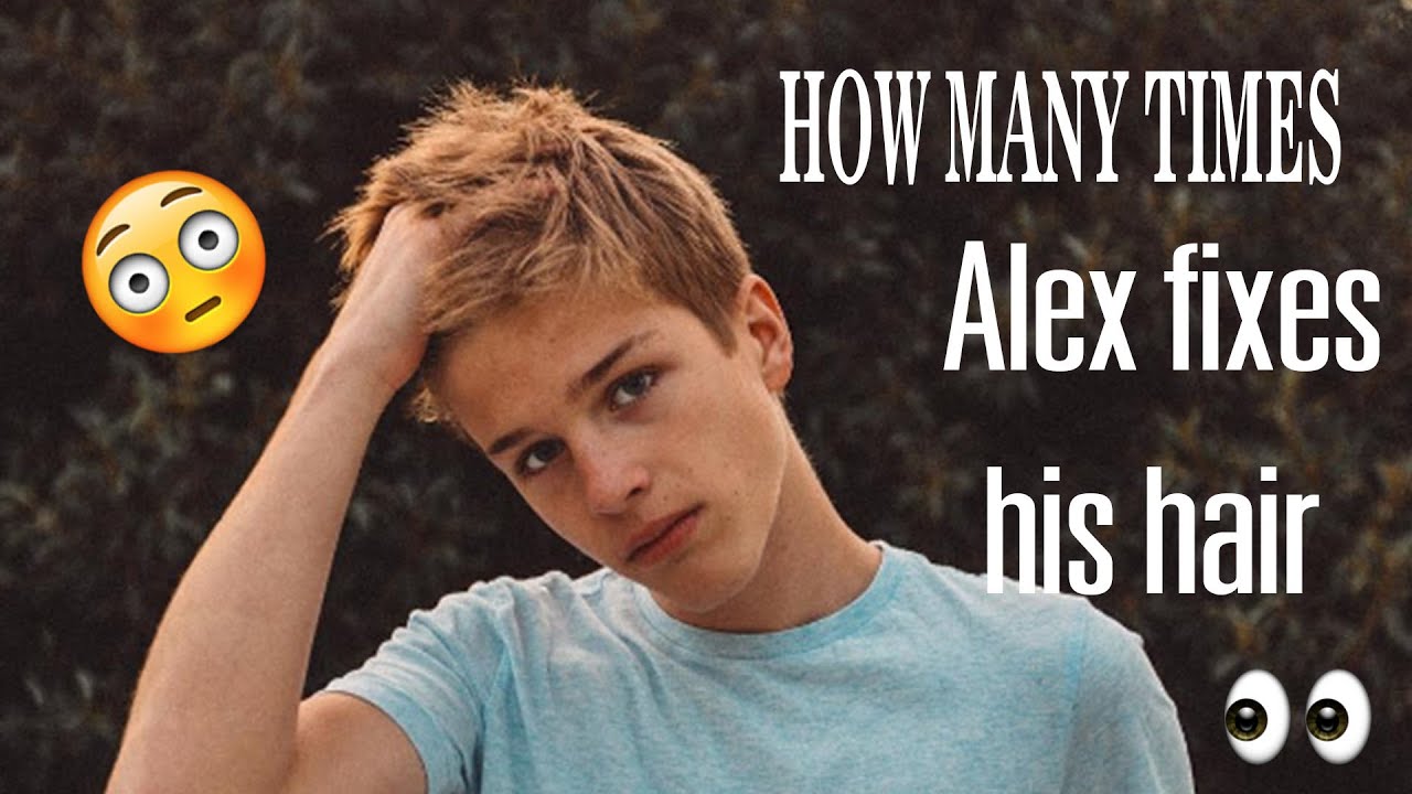 HOW MANY TIMES Alex Lange fixes his hair??