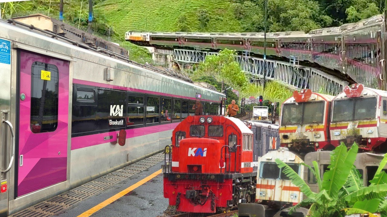 KERETA TERNYAMAN BANDUNG JAKARTA !! Naik KA Parahyangan New Generation Sambil Hunting Kereta & KRL !