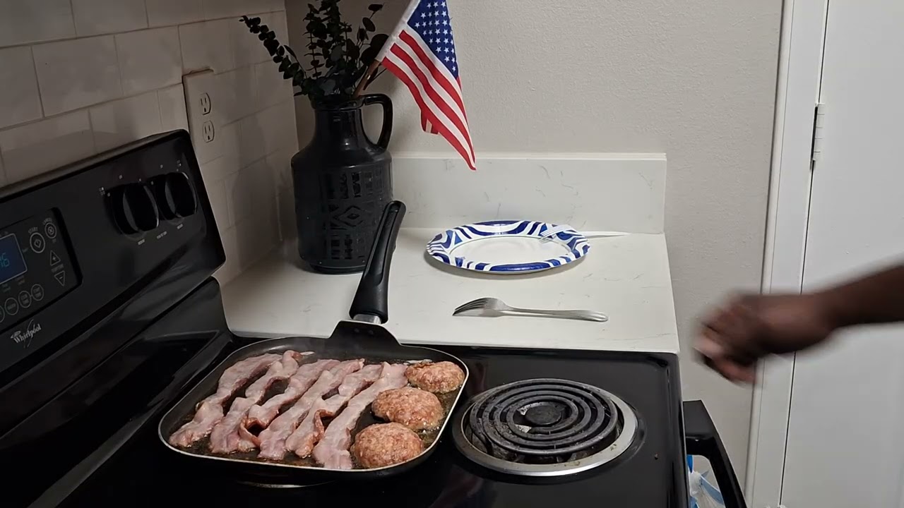 Today Is Bacon Sausage And Eggs For Breakfast 