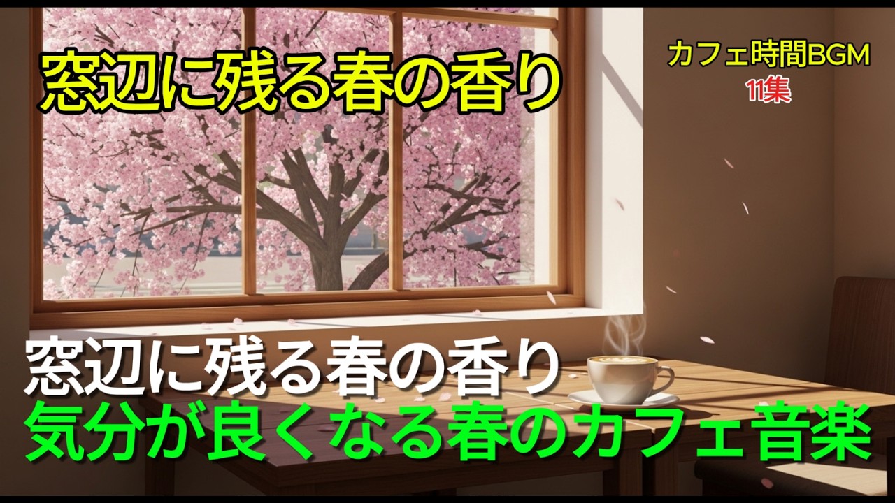 🌸 春を待つ朝のカフェ音楽 Vol.11（広告なし）｜やさしく始まる一日｜作業用・勉強用BGM
