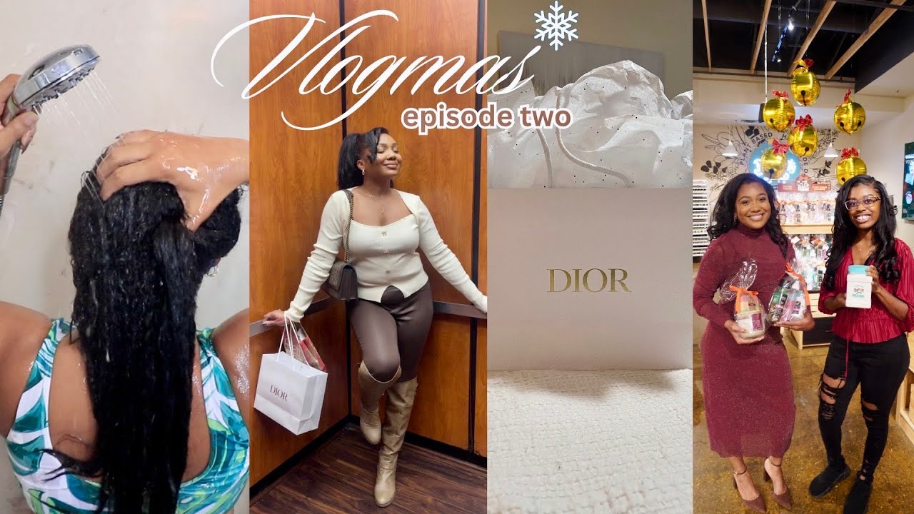 VLOGMAS EP 2: Real Life BTS, Filming Brand Deals, Thanksgiving, Crochet Hair Routine
