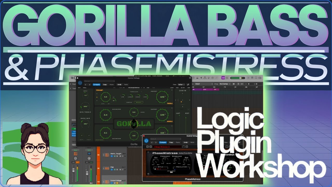 Logic Plugin Workshop [Gorilla Bass & PhaseMistress] (Logic Pro Workflow)