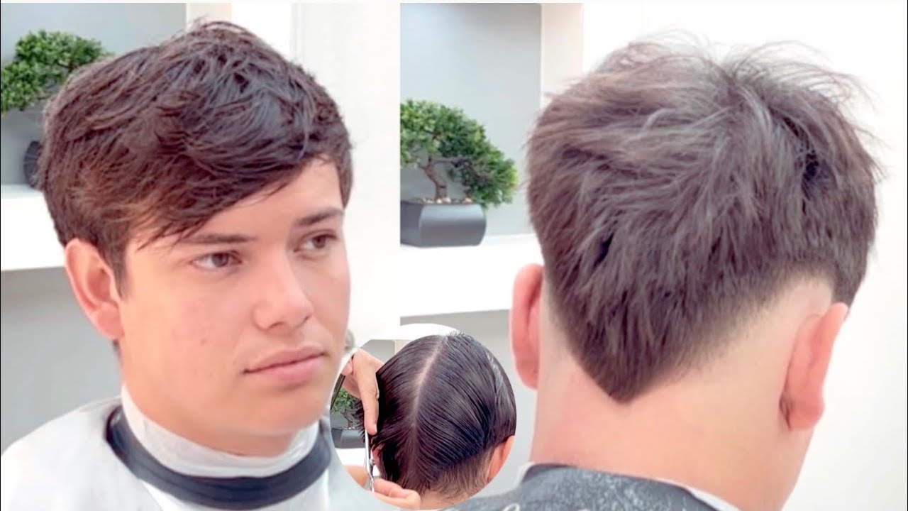 Corte de pelo mohicano texturizado a tijera y maquina #tutorial #tijeras #cortes #hombre #moderno