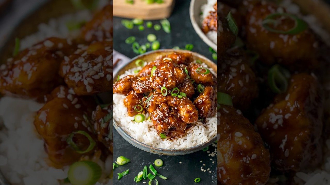 Crispy Sesame Chicken with a Sticky Asian Sauce