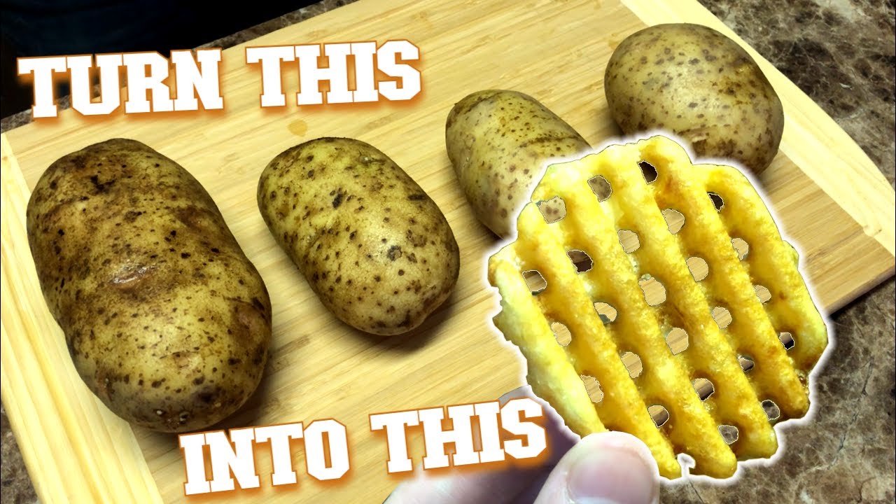 How To Make WAFFLE FRIES (Chick-Fil-A Style)