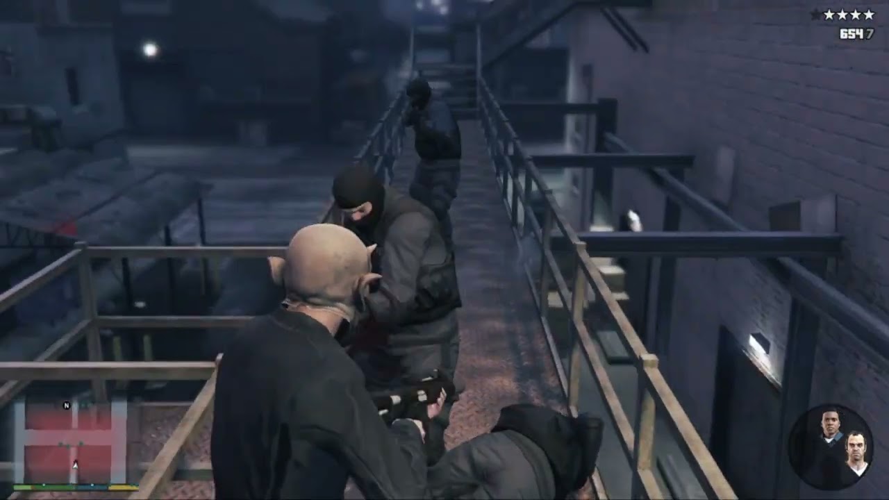 Franklin,Travor and mickel police chase robbery dei #trending #gta #gtaenhanced #gtapolicechase