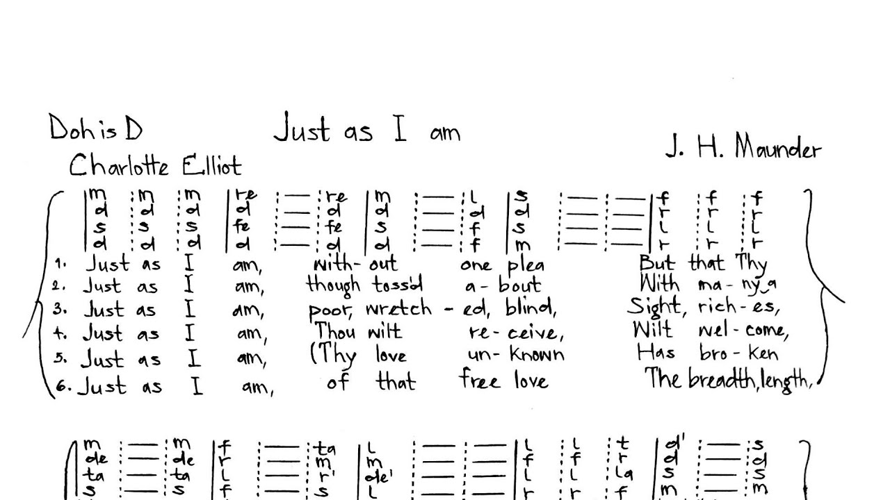 Olivet to Calvary - Just as I am