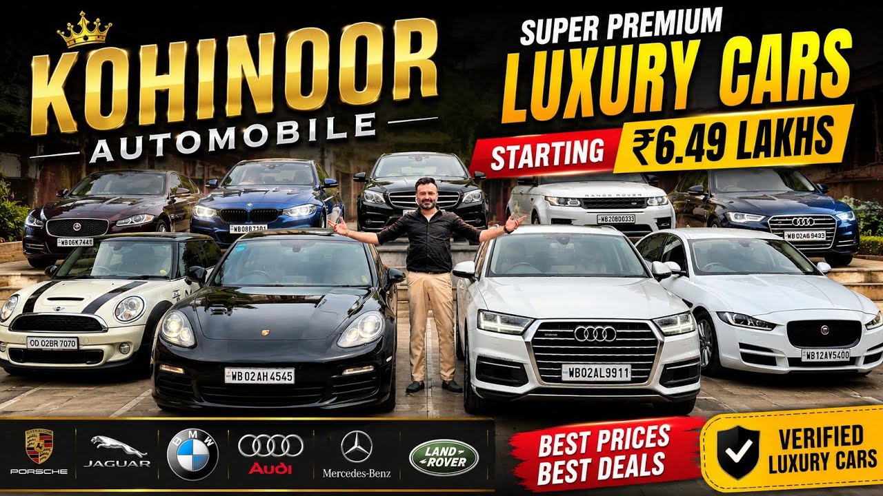 Luxury Cars Starting at ₹6.49 Lakhs🔥Jaguar,Audi,BMW,Mercedes,Porsche | Second Hand Luxury Cars 
