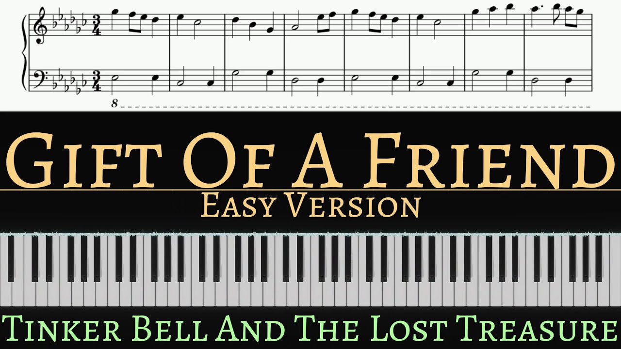 Demi Lovato - Gift Of A Friend (From Tinker Bell And The Lost Treasure) | EASY piano cover Pianotato