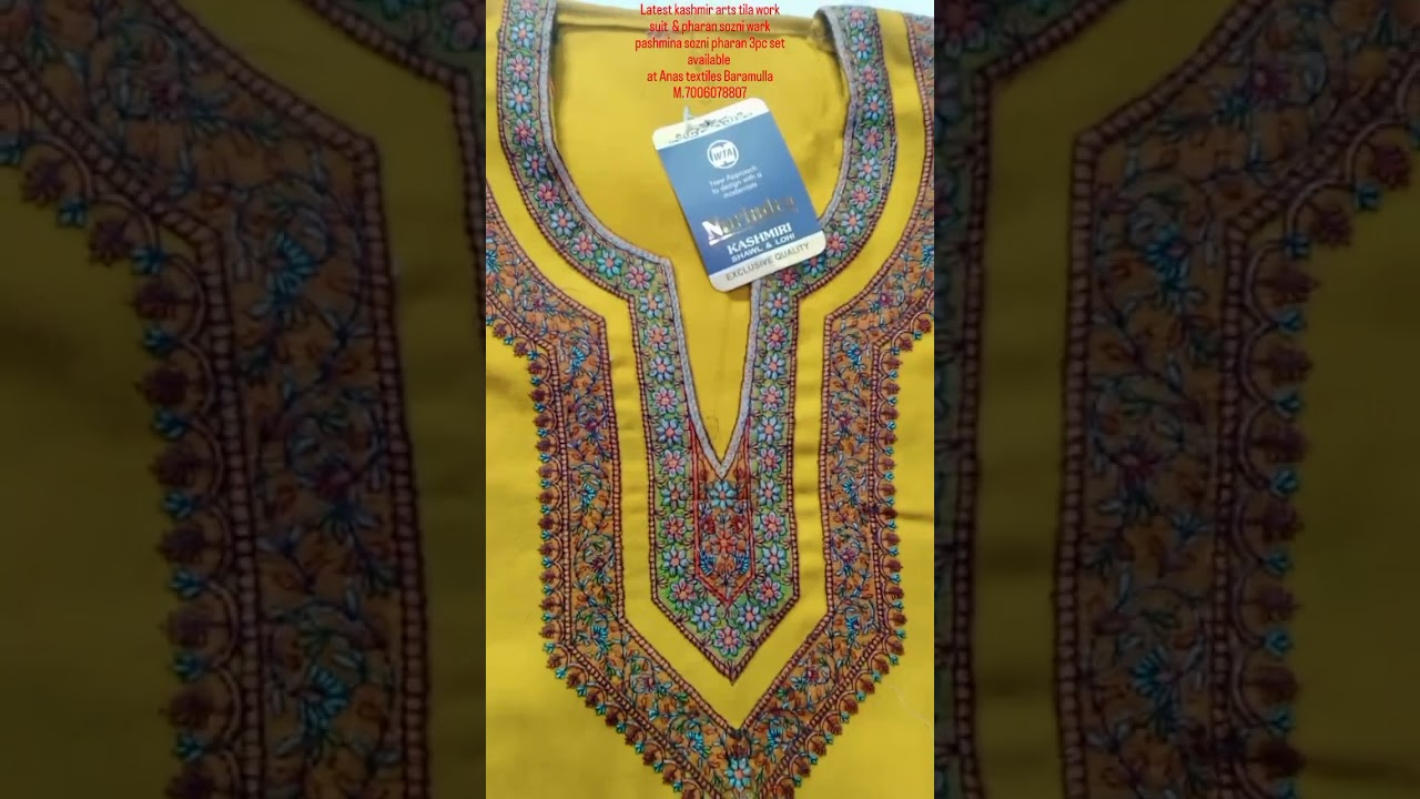 #wardansale #restock #new #kashmir #arts #tilawark#suits #pharan#3pcset Anas textiles📞💌7006078807