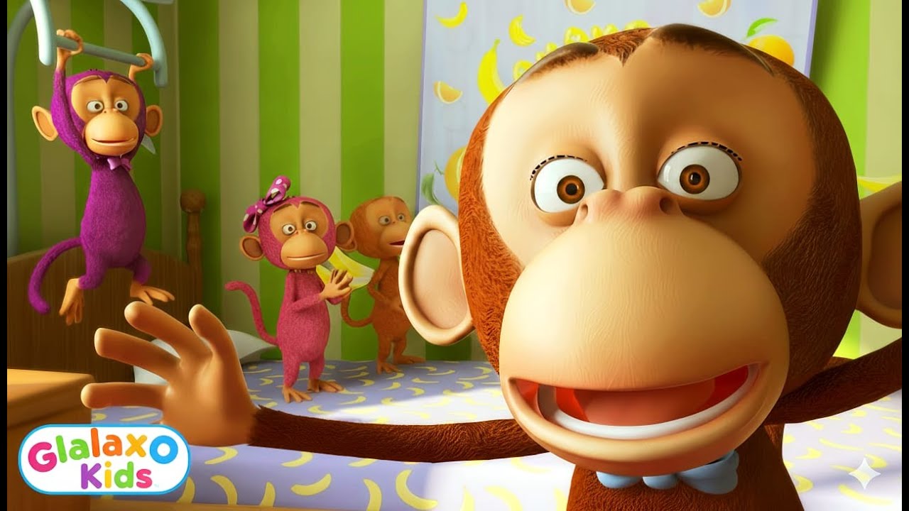 🔴🙊 Fun With Mike Monkeys Rhyme | Rhyme For Kids & toddlers | Little Monkeys Fun In Garden