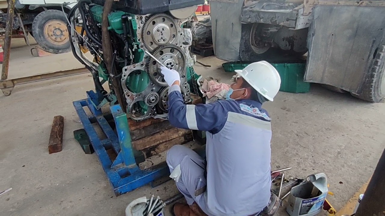 Setting Timing Gear Engine VOLVO D16 Version 4