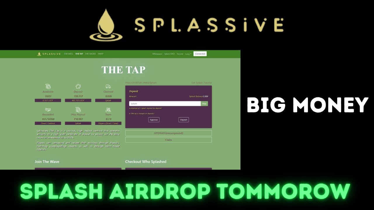 SPLASH NETWORK IS PRINTING MONEY!